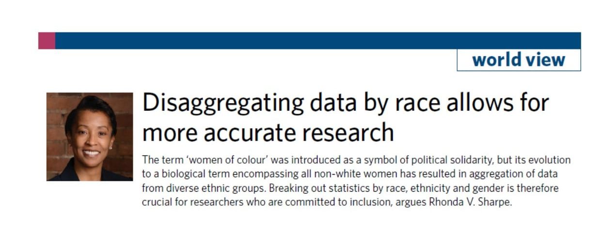 Disaggregated Data by Race | WISER